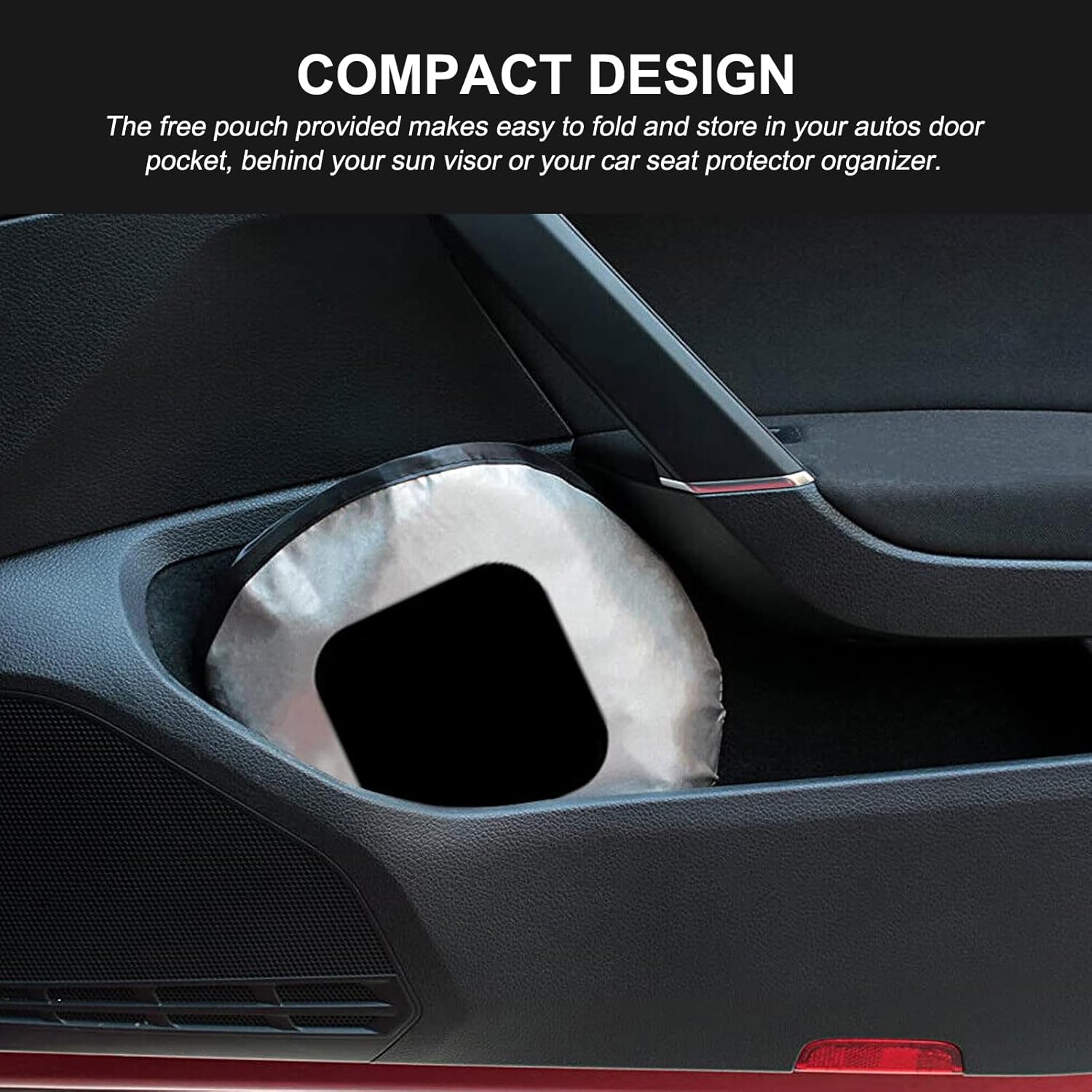 Car Front Windshield Sunshade Compatible with Mercedes Benz Smart 451 Fortwo 2009-2015 Foldable Front Window Sun Shade Shield Block Heat and Sun Protection (White, Memory Wire)