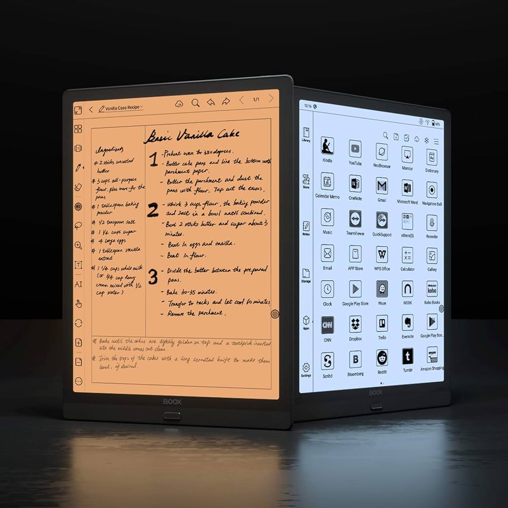 ONYX BOOX Max Lumi (13インチのAndroid E-ink) The 13.3-inch Android-powered e-ink tablet is here! BOOX Max