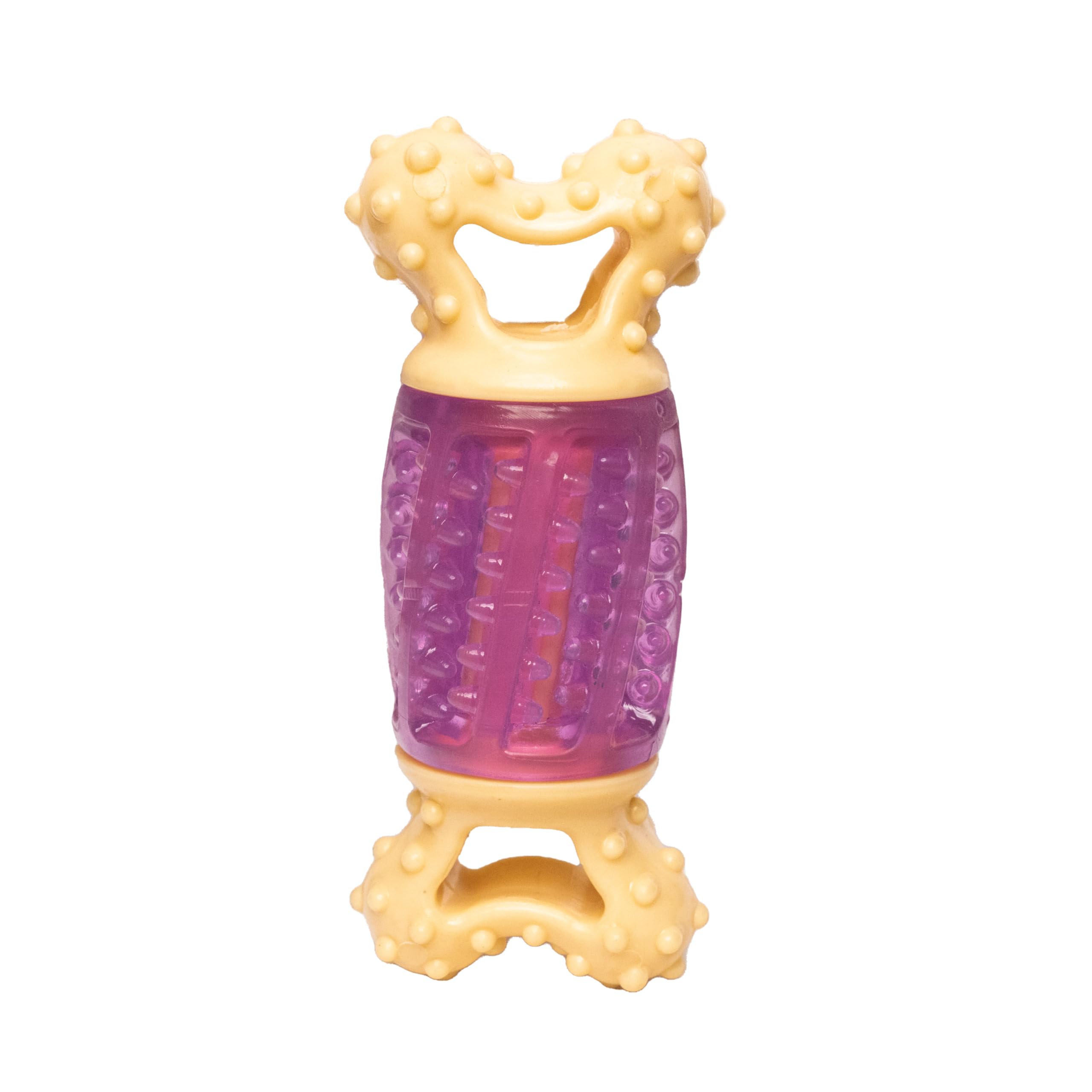 Nootie Dog Toothbrush Toy, Dog Toys, Chew Toy, Dog Teeth Cleaning Dental Care Natural Rubber Tough Durable, Dog Chew Toys, Puppy Teething Toys for Small-Medium-Large Dog Toy-Yellow & Purple (B0CLLB6QCP) Amazon Price History, Amazon Price Tracker