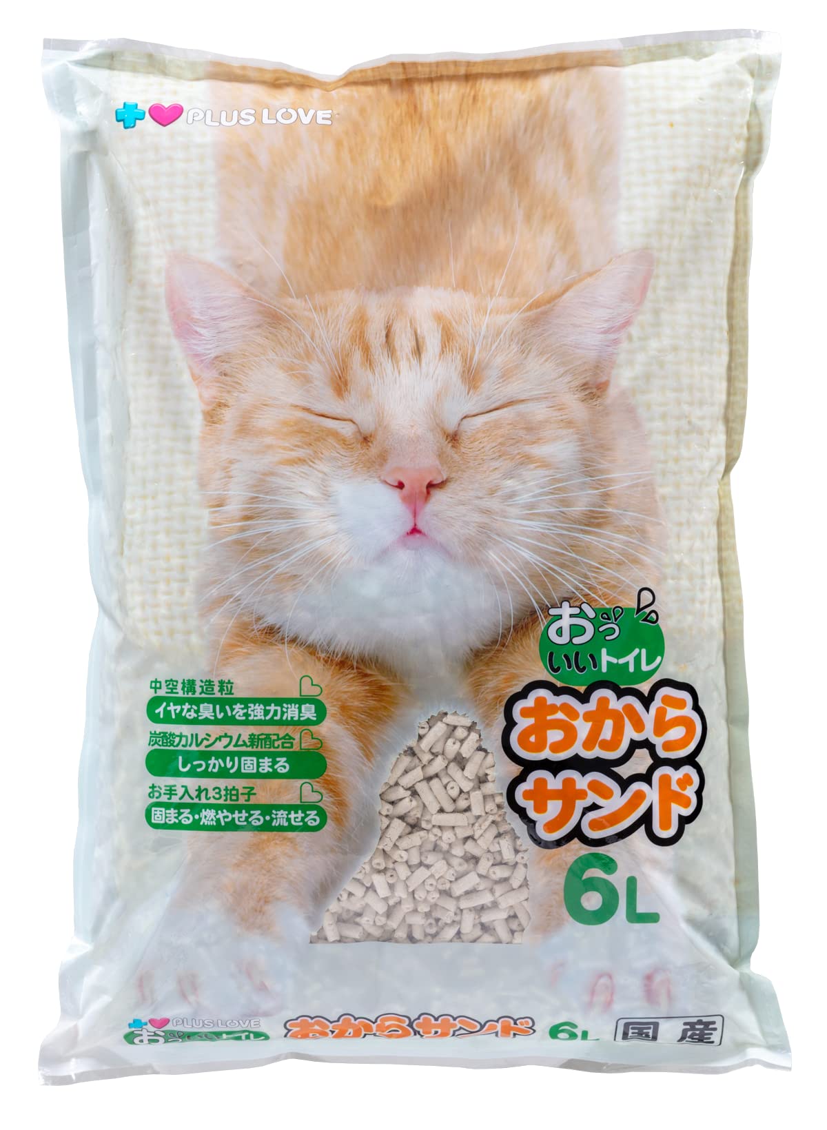 Amazon | プラスラブ(PLUSLOVE) おっ! いいトイレ おからサンド 6Lx6