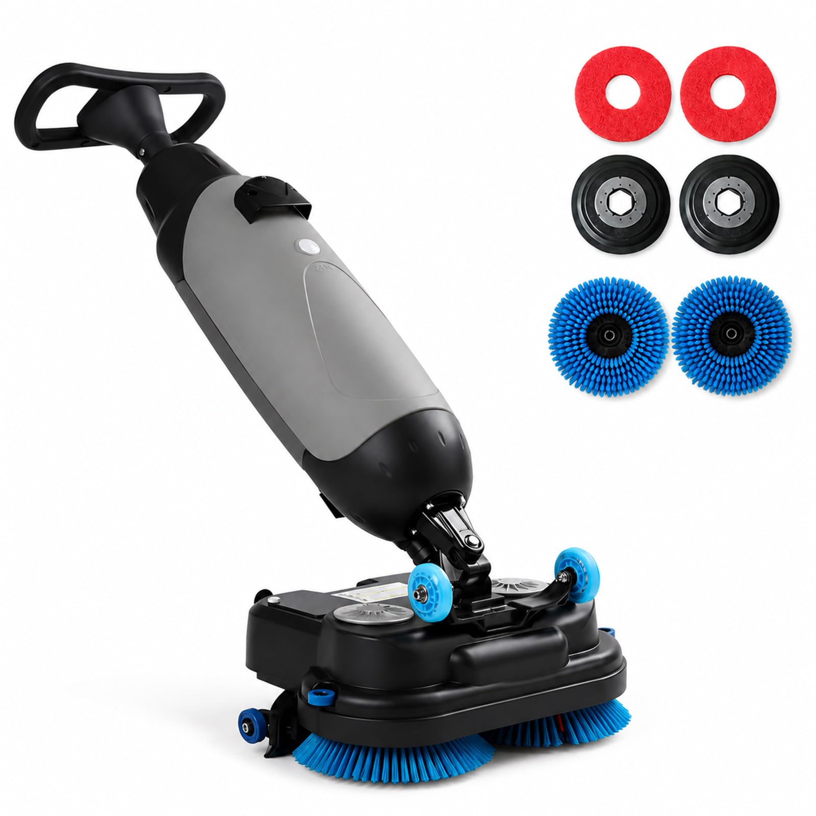 Macchina Pulizia Pavimenti, 43 cm, Semovente con Doppio Serbatoio