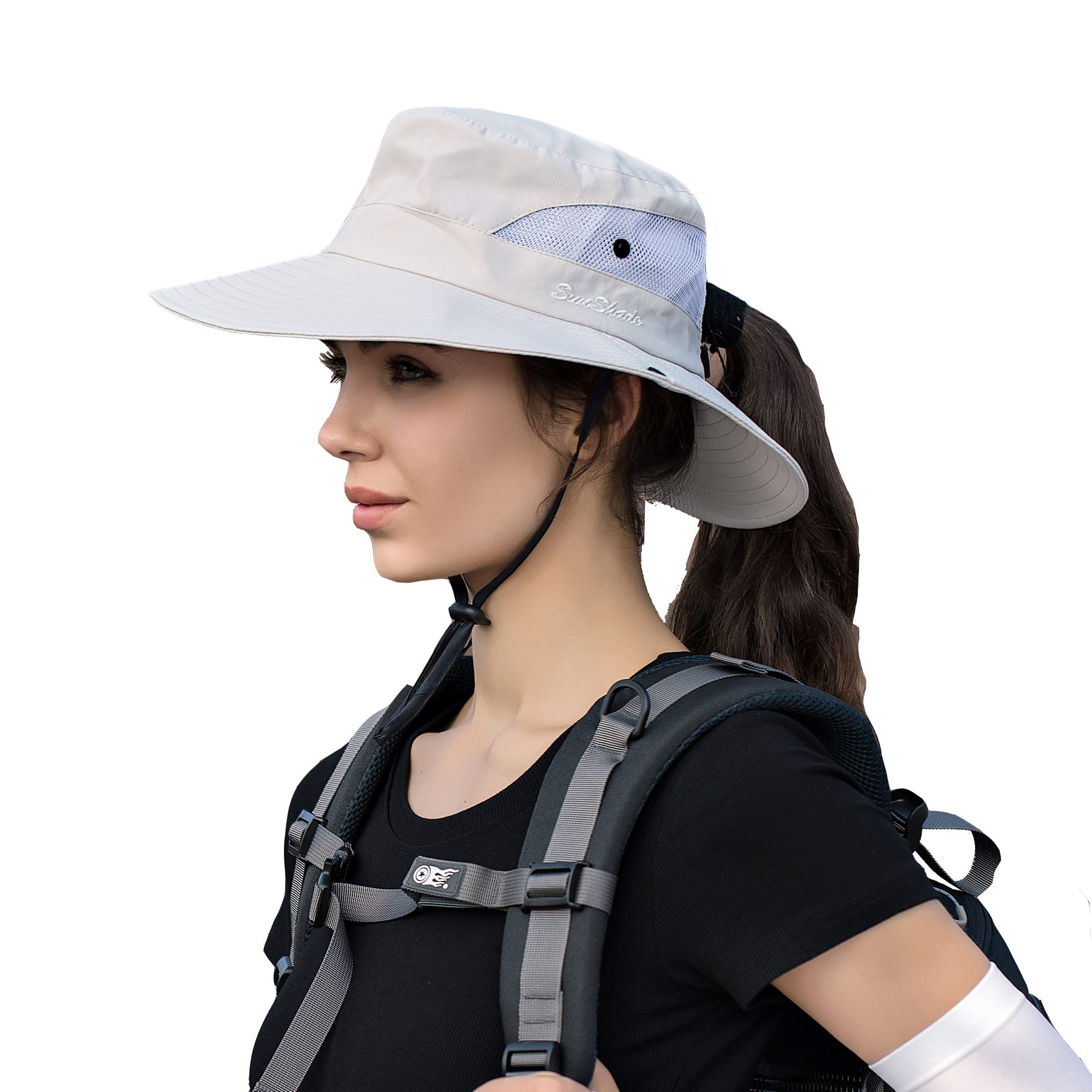 PFFYPFFY Sun Bucket Hat for Men Women 3 Wide Brim UPF 50+ Bucket Fishing & Beach Hats