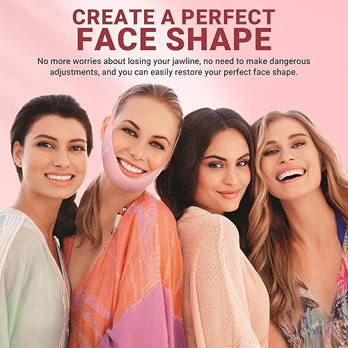 Miniatura 6 de Máscara de elevación reutilizable en V con correa de barbilla para dormir, reductor de barbilla doble, estiramiento facial para evitar la flacidez,