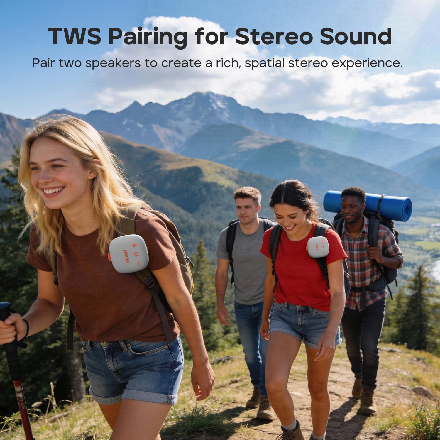 Tribit StormBox Micro 3 Altavoz Bluetooth Portátil con Sonido XBass de 13W, Bluetooth 6.0, 24H de Autonomía, Impermeable IP68, TWS, Correa y Fijación Magnética para Bici, Golf y Outdoor