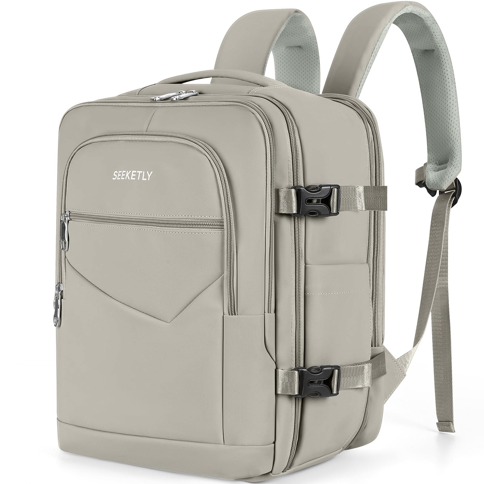 Mochila 40x30x20 Expandible 40x30x25 para Ryanair,Vueling, Wizz Air, Mochila Viaje Cabina Avión Mujer y Hombre, Equipaje de Mano con Compartimento Portátil 15.6", Mochila Antirrobo