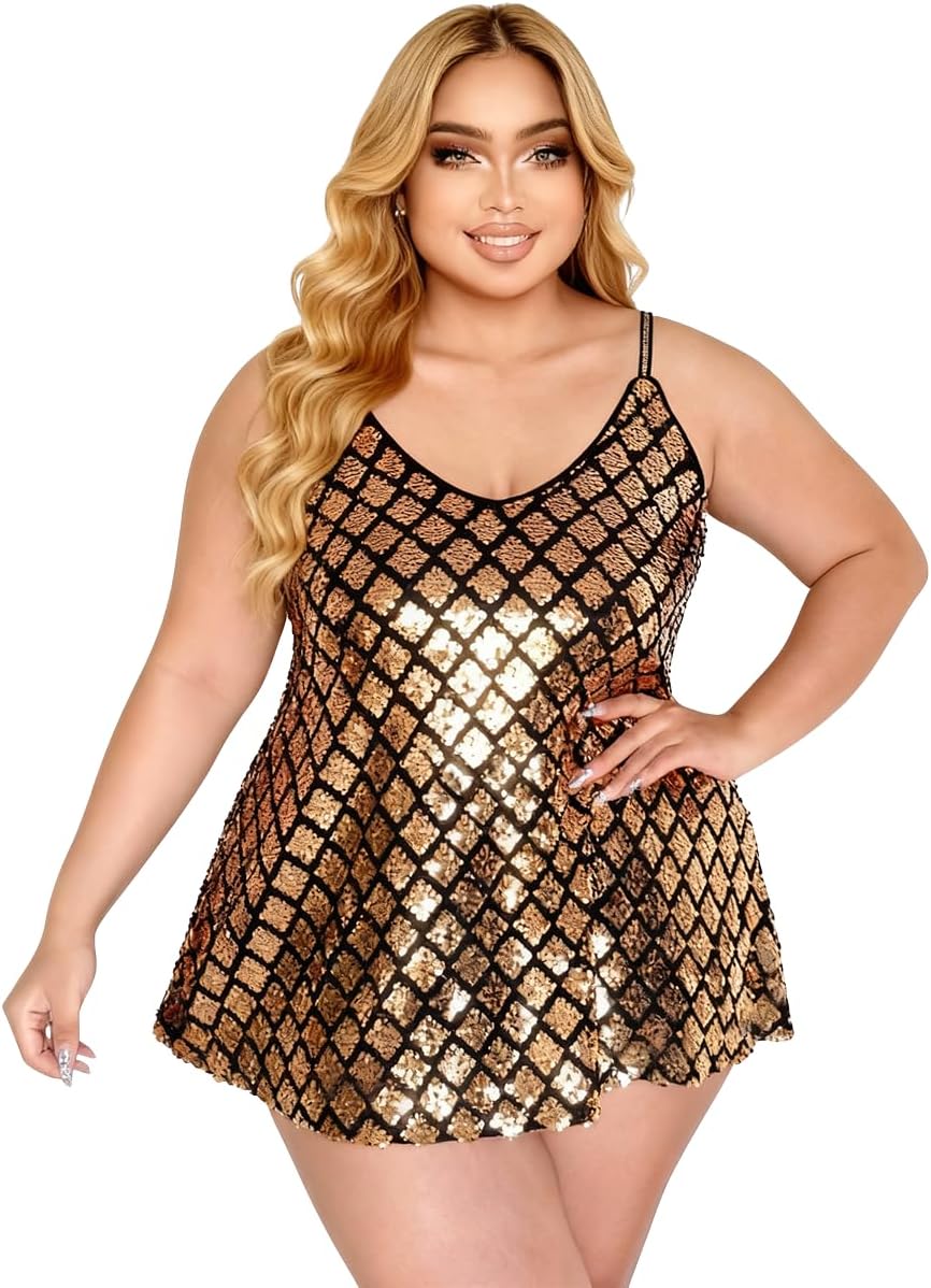 Womens Tank Tops Casual Fashion V Neck Strappy Sequin Sparkle Shimmer Camisole Sleeveless Plus Size 12-30