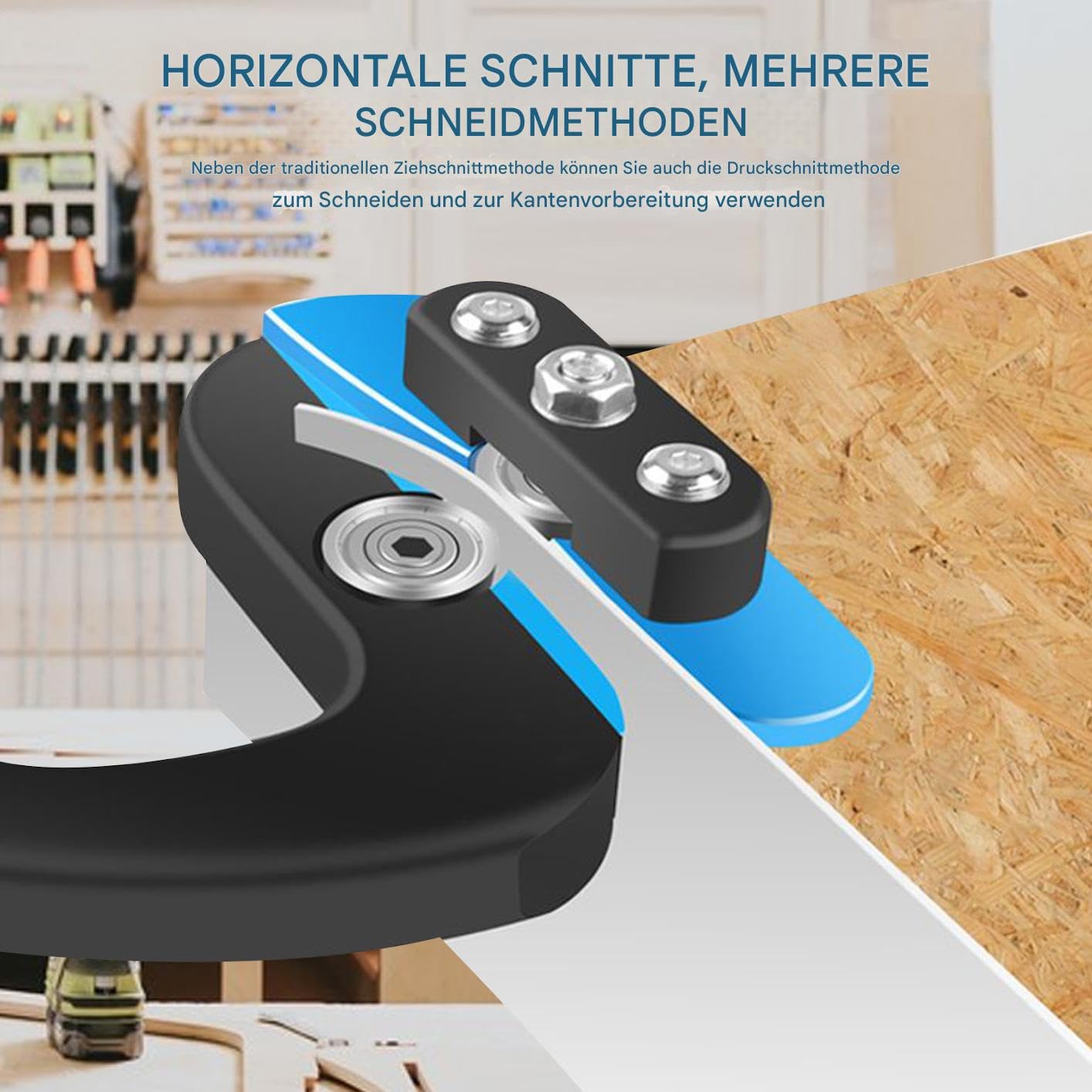Coupe-bordure en bois - Outil en bois pour plan de travail, meubles, armoire, stratifié, bricolage, modélisme