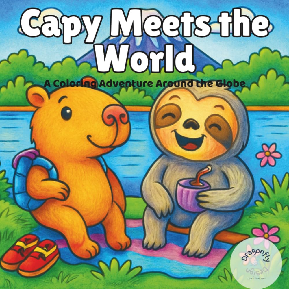 Capy Meets the World: A Colored Adventure Around the World