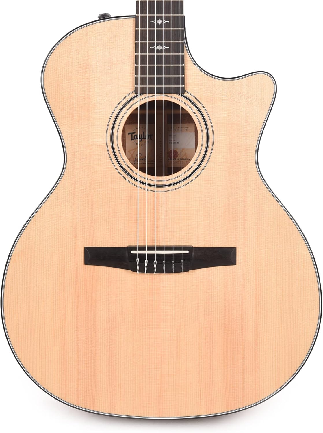 Taylor 314ce-N Nylon Acoustic-electric Guitar - Natural Sitka Spruce 016