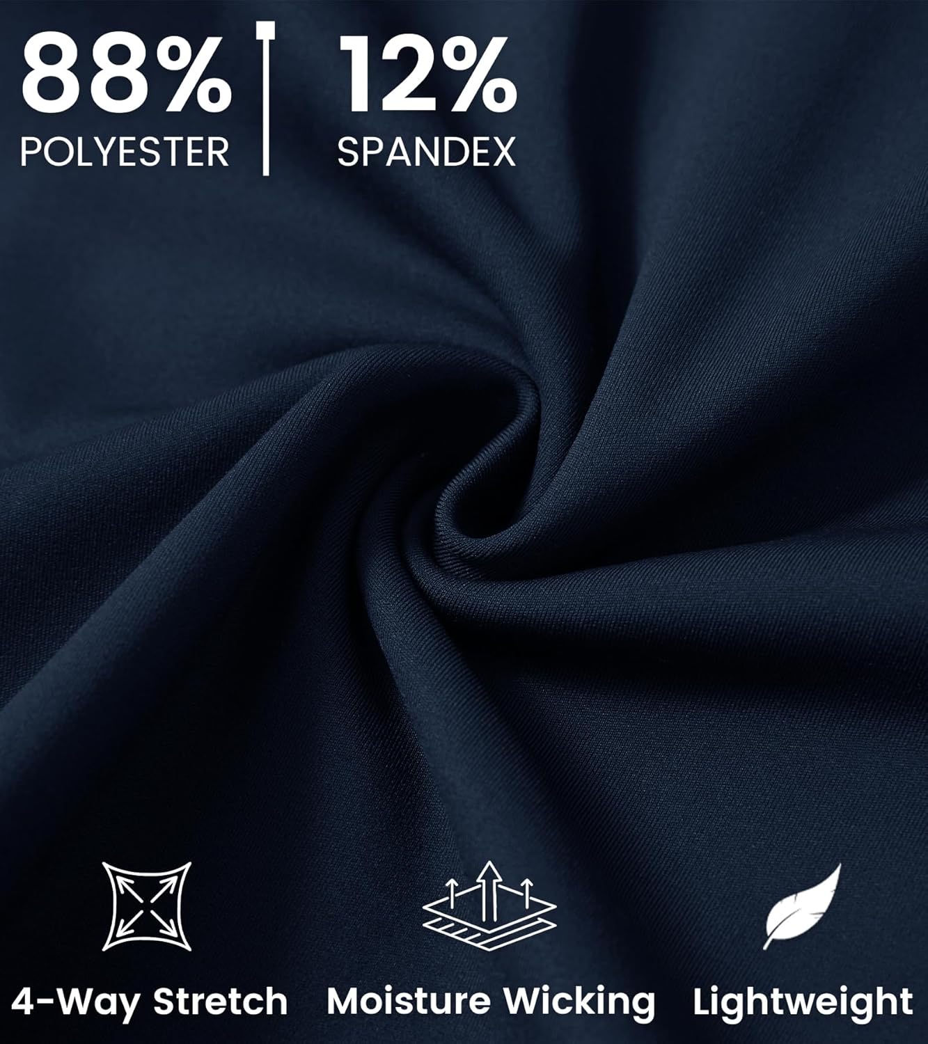 M MAELREG Quarter Zip Pullover Men Moisture Wicking Fleece lined Dry Fit Mock Neck Golf 1/4 Zip Pullover Mens Sweatshirt - Image 5