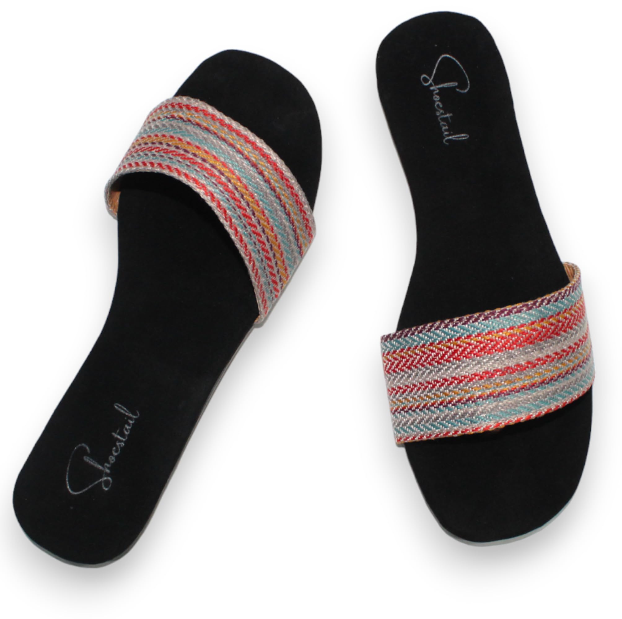 Shoestail Womens Velvet Flat Fashion Sandals Multi41 (B0CY1Y6WHN) Amazon Price History, Amazon Price Tracker