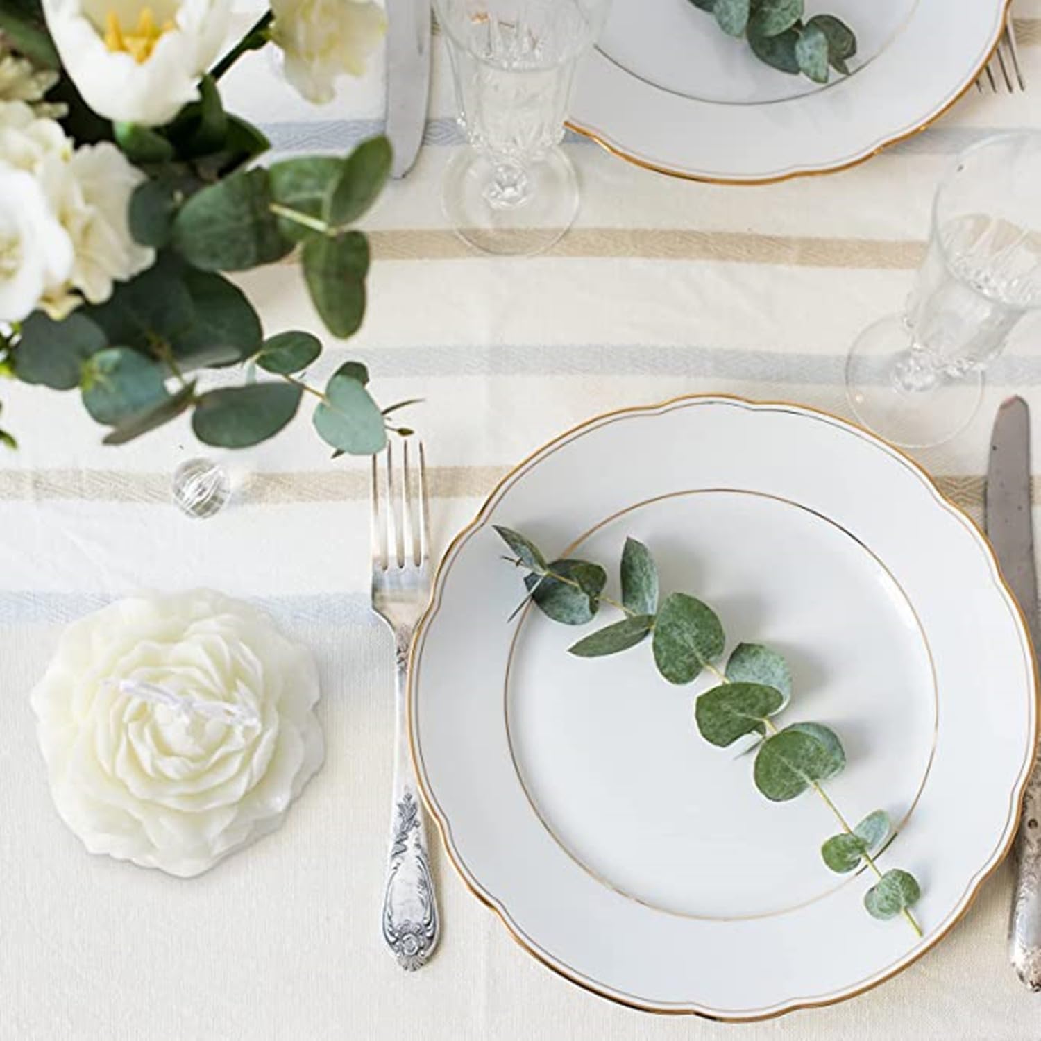 Peony Rose Candles,Handmade Aroma Soy Wax Decorative Candle for Table Photo Prop Birthday Gift,Prefect for Meditation Stress Relief Mood Boosting Bath Yoga, Pink