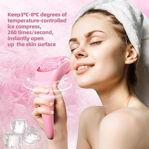Miniatura 7 de Rodillo de hielo para la cara herramientas de cuidado de la piel facial hielo seco rodillo de masaje facial de hielo que hunde los poros y reduce el