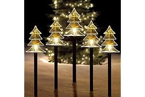 ILLUMINEW Christmas Solar Pathway Lights: Brighten Your Outdoors Decoratively