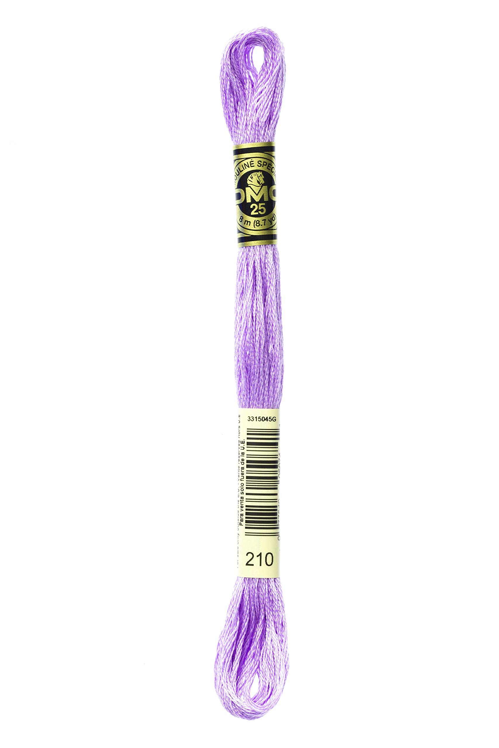 DMC 117-210 Six Strand Embroidery Cotton Floss, Medium Lavender, 8.7-Yard