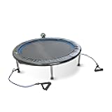 Stamina Folding Trampoline with Smart Workout App, Black - Portable Fitness Rebounder for Home Gym, Cardio & Strength Training, Jumping Exercise Equipment