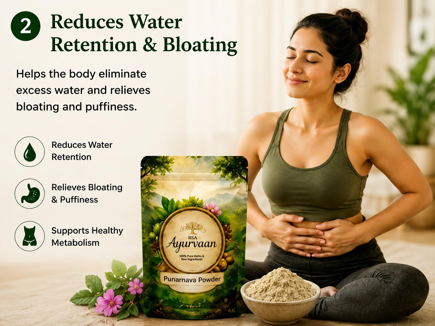 Punarnava Powder for Kidney Rejuvenation | Boerhavia Diffusa Herbal Supplement for Daily Wellness — Amazon image 4