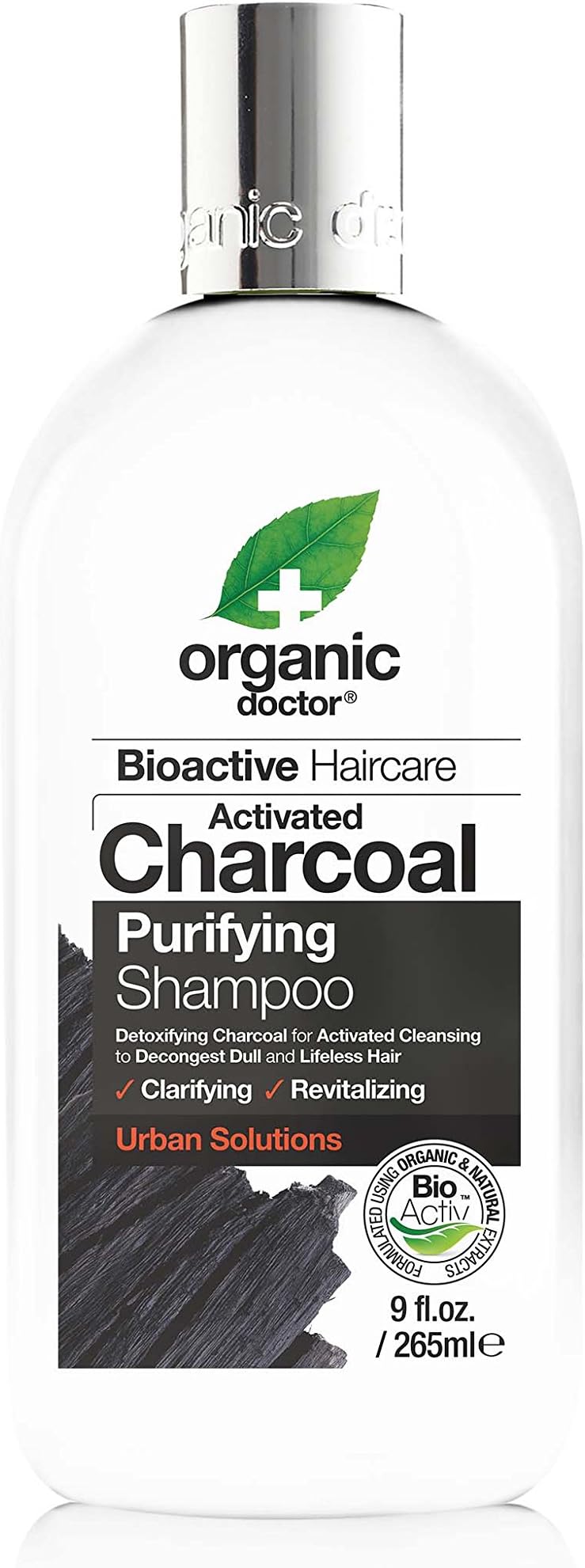 Organic Doctor Organic Charcoal Shampoo, 9 Fluid Ounce