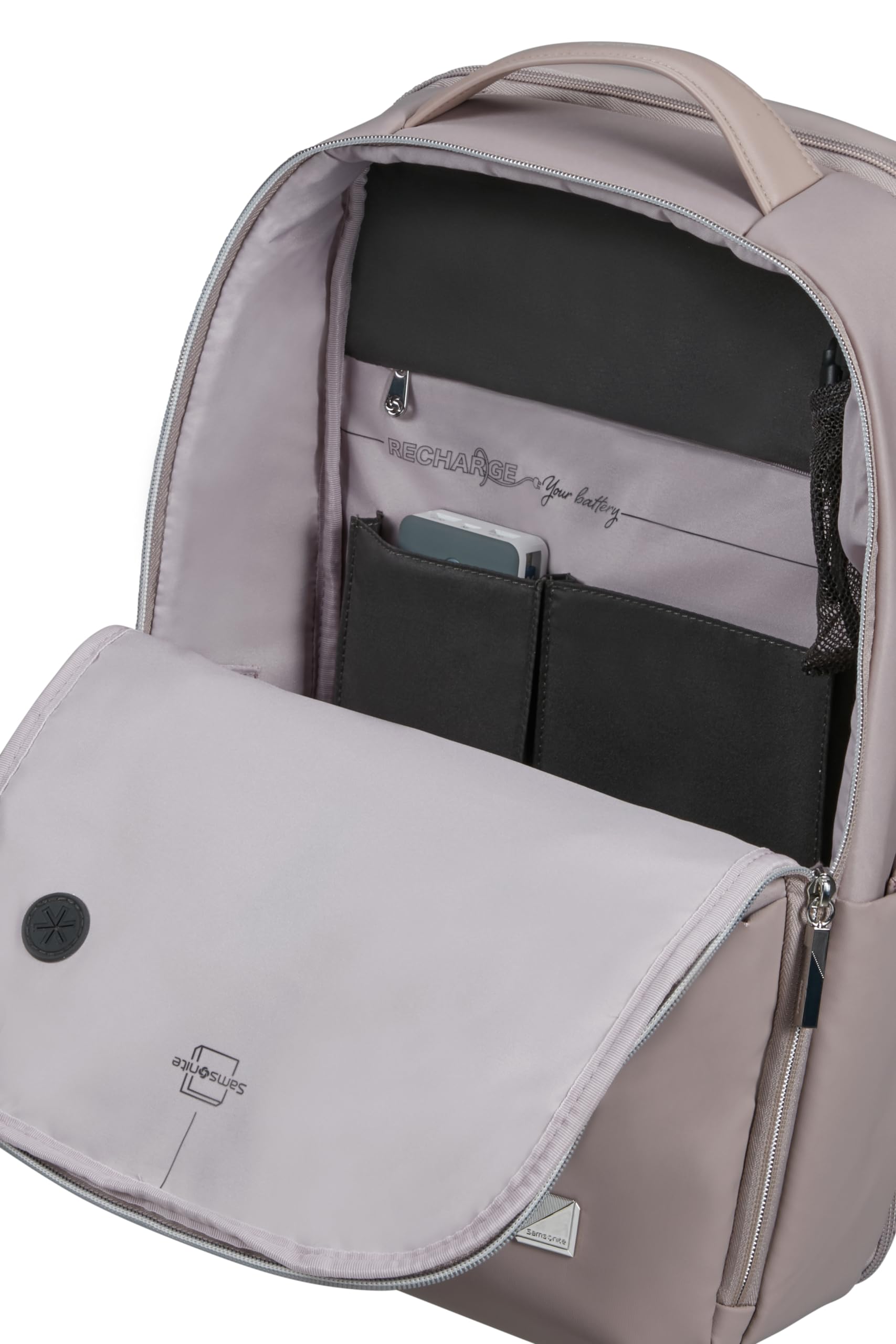 Samsonite Workationist - zaino per laptop con scompartimento di vestiti 15,6 pollici, 43 cm, 17,5 L, rosa (quarzo)