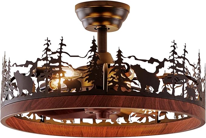 Ventilador de Techo 21.7 Pulgadas Con Luz y Control Remoto 1 miniatura 9