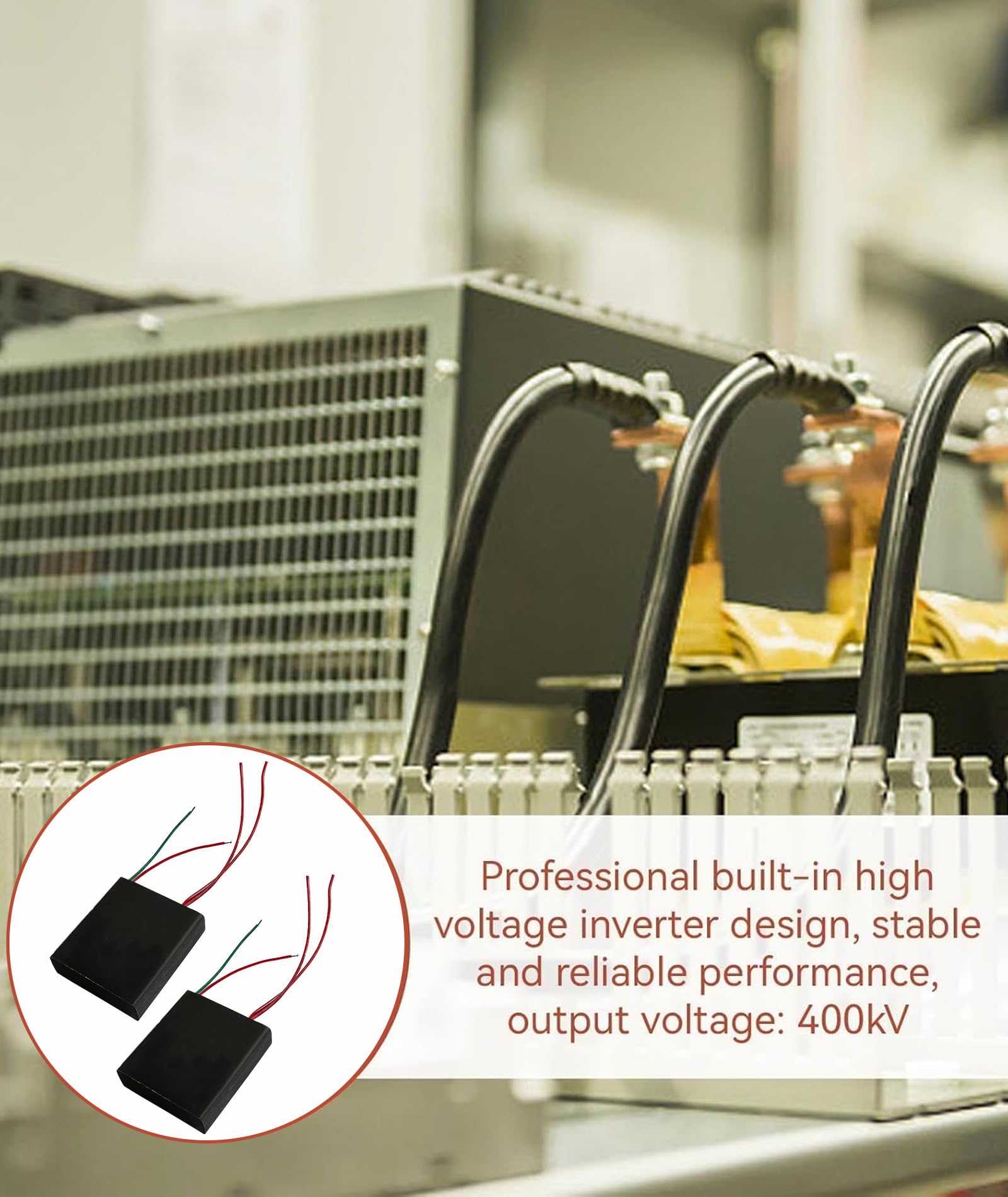 2Pcs High Voltage Generator Module for DIY ElectronicsHigh Set, High Voltage Generator 400KV, 4.2cm x 3.8cm x 1cm,High Volt Generator for Science Experiments, Arc Demonstrations - Image 4 thumbnail