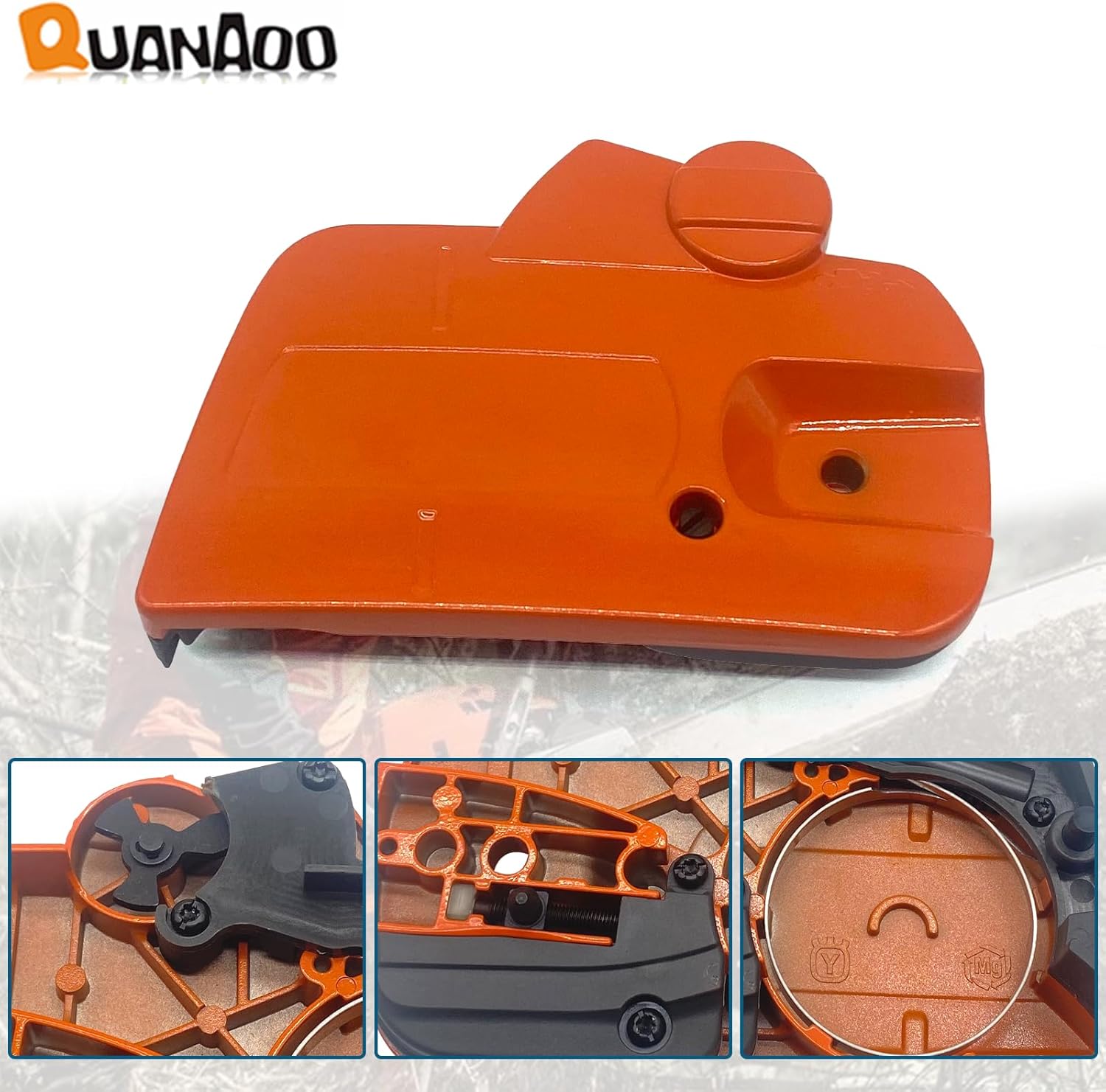 Clutch Cover Assembly 536329204 for Husqvarna 435 440 435e 440e 135 140 Husky 440e II Chainsaw replace 501388203 501388201 Chainsaw Clutch Cover with Brake Assy