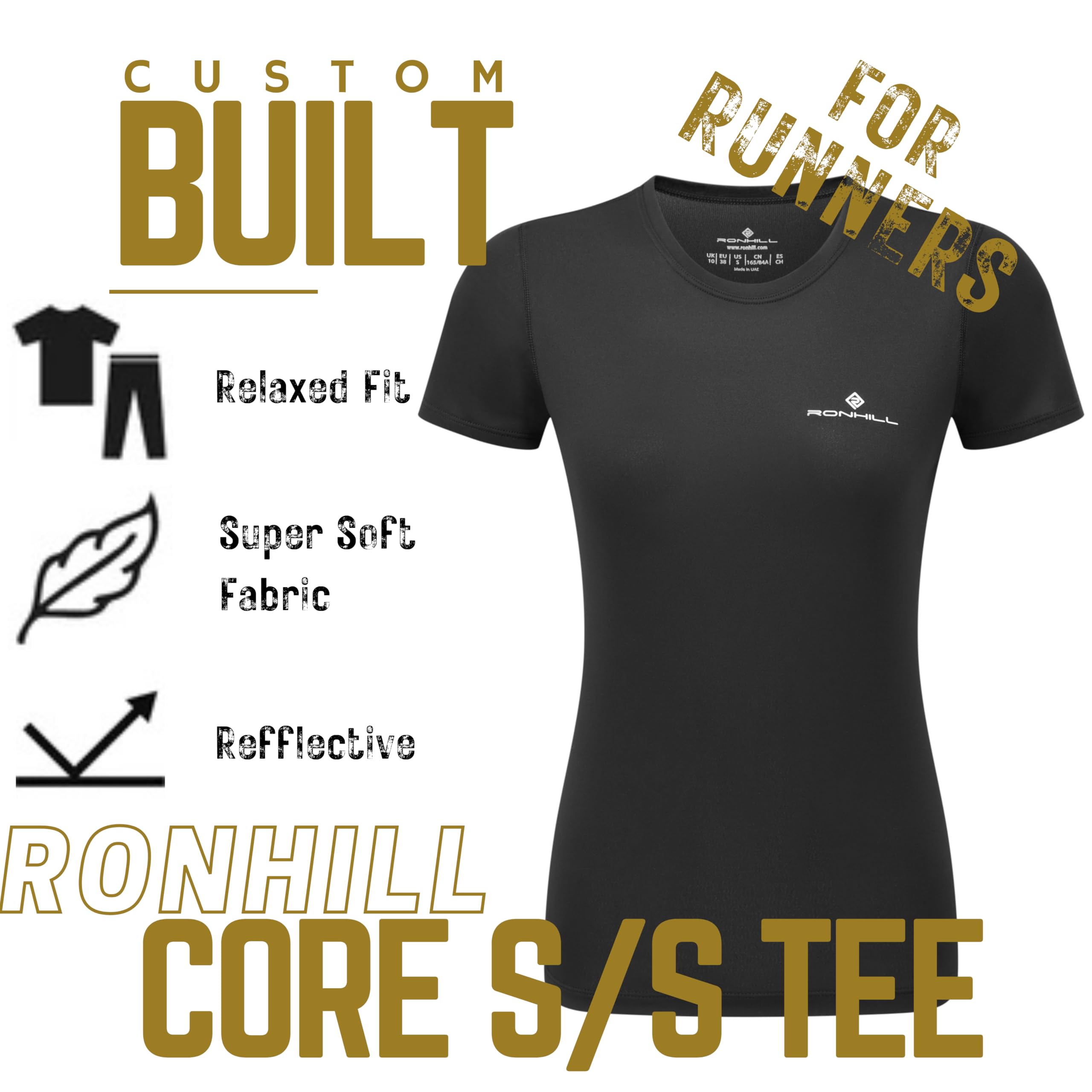 Ronhill Maglietta Core S/S T-Shirt Donna