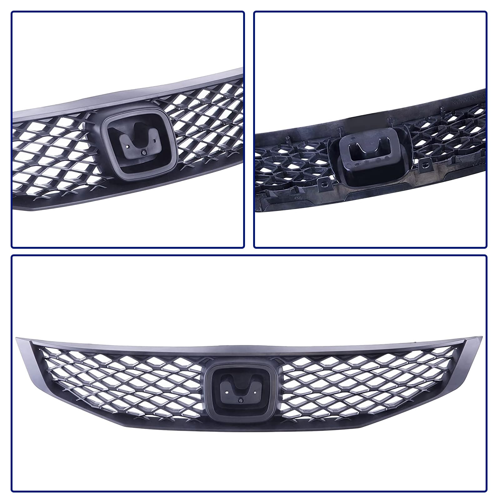 Soporte De Rejilla Delantera Derecha E Izquierda Para Honda Civic Coupé 2009-2011 – Reemplazo Directo