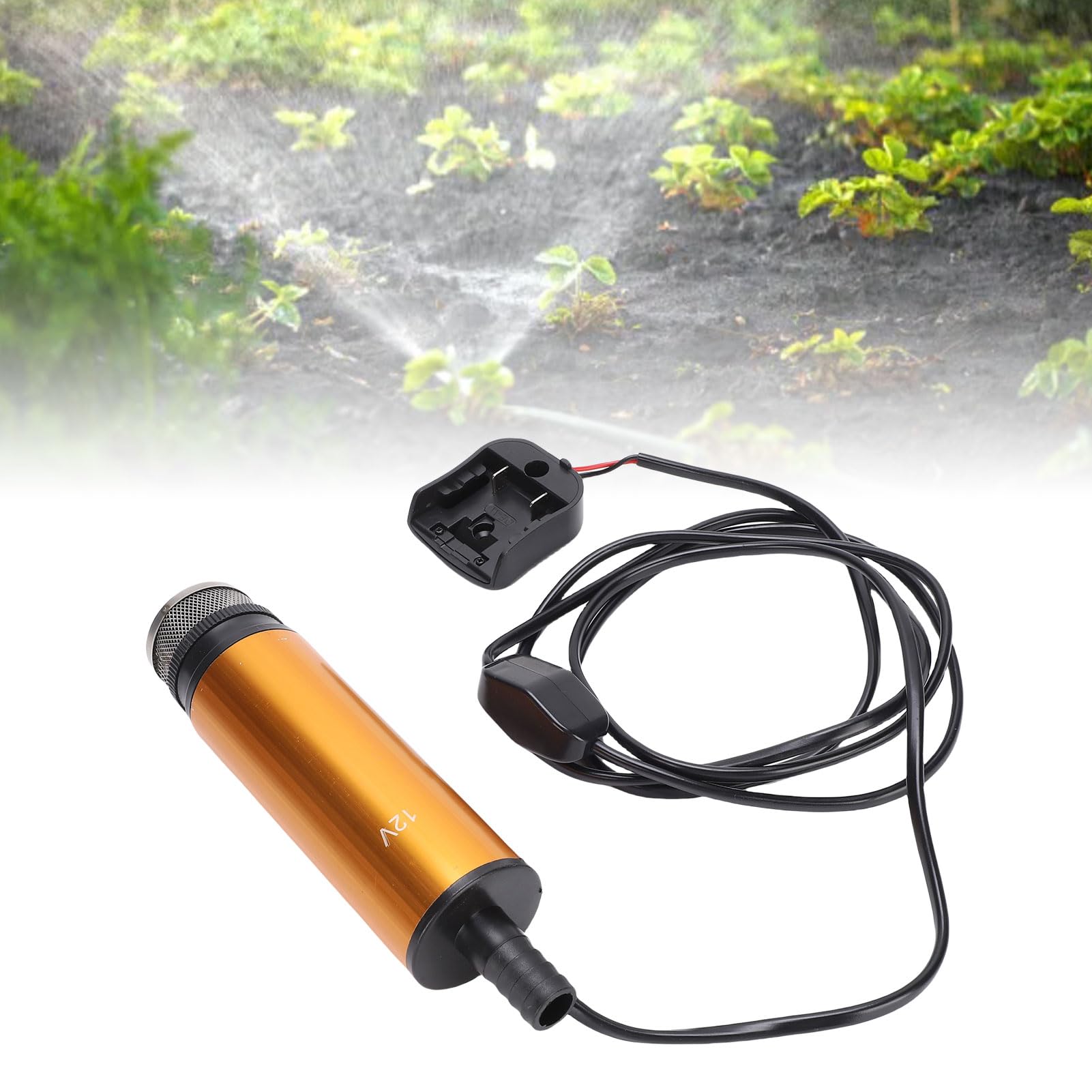 Generic Bomba de Agua Autocebante, Eficiente, 120W, Funciona con Pilas, para Riego Doméstico, Piscina, Cable de 4m