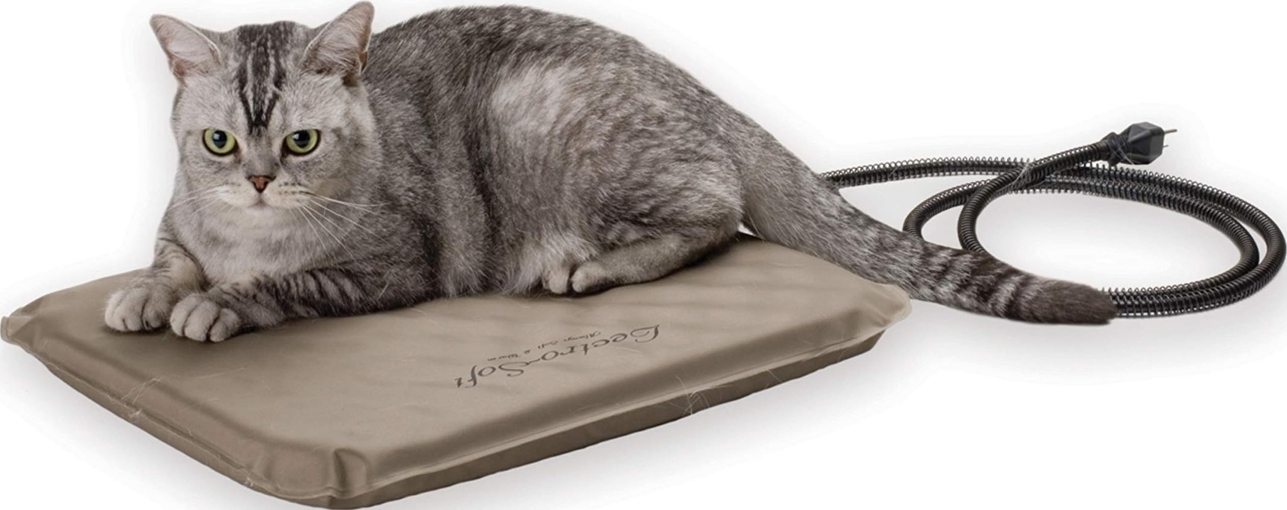 K&H Pet Products Beheiztes Haustierbett, für den Außenbereich, 35,6 x 45,7 cm, Hellbraun