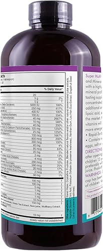 Miniatura 5 de Life Solutions Super Multivitaminas y Minerales - Vitaminas líquidas de alta potencia | Fórmula multivitamínica líquida avanzada para la salud
