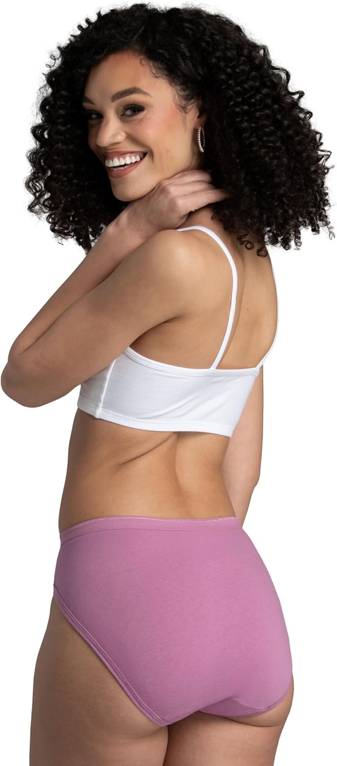Fruit of the Loom womens Eversoft Cotton Underwear Multipacks, Tag Free & Breathable, Available in Plus Size - Image 3