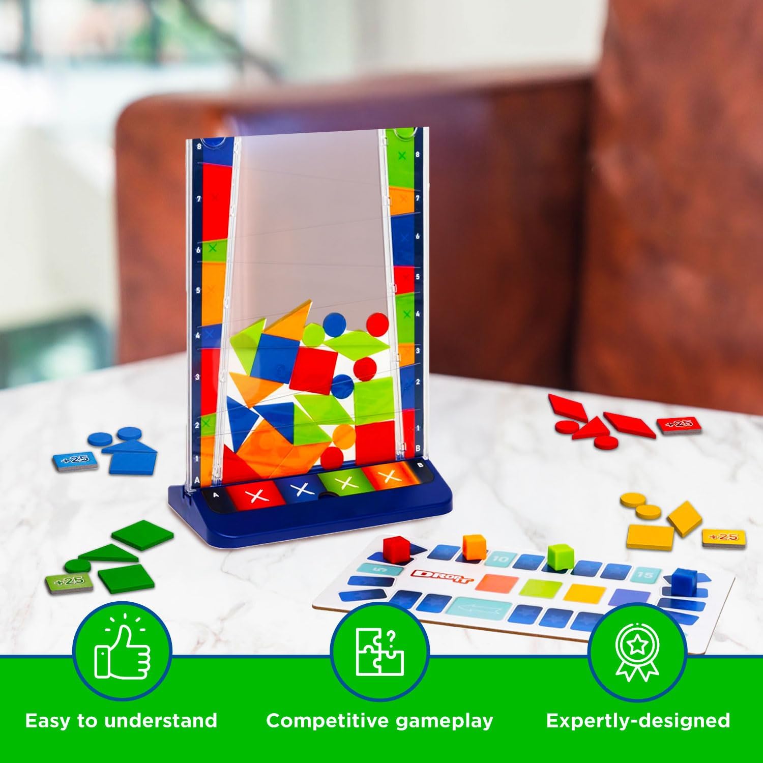 Drop It – A Fun Family Strategy & Dexerity Game by Kosmos Games, Parents’ Choice Silver Award Winner, Play Individually or on Teams, Ages 8+, Fun for Kids, Adults, Family Game Nights - Image 9
