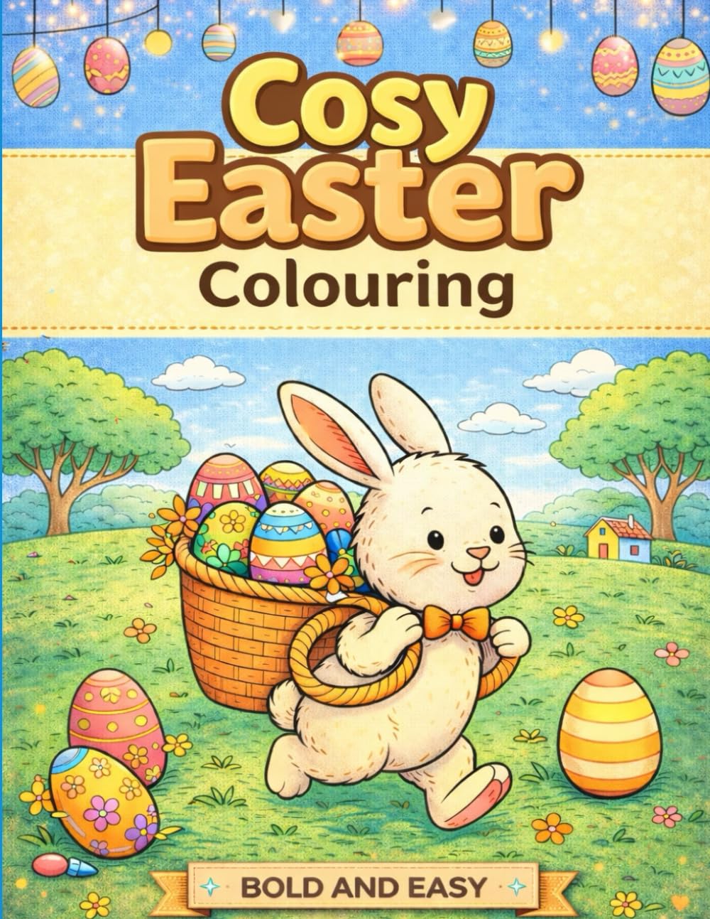 Cosy Easter: A Bold & Easy Spring Colouring Book for Teens and Adults