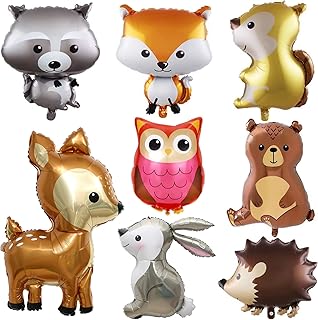 OSDUE Ballons Animaux Jungle, Decoration Anniversaire Garcon Fille Géant Animal Feuille D'aluminium Ballons, pour Mariages Décorations de Fête de Douche de Bébé Ballon Anniversaire Jouets Enfants