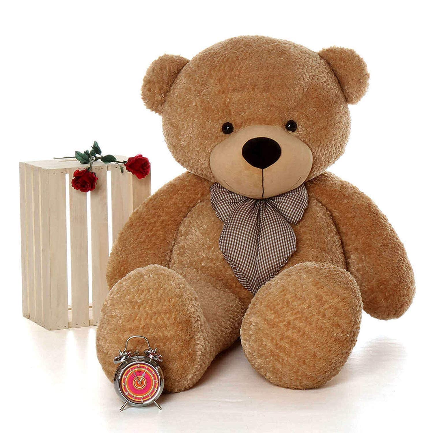 HUG n FEEL SOFT TOYS Soft Toys Long Soft Lovable Huggable Cute Giant Life Size Figure Toy Child Safe Best for Birthday Gift Valentine Gift for Girlfriend 4 FEET Brown Plush & Stuffed Toys (B09Q5WD9F5) Amazon Price History, Amazon Price Tracker