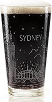 Vista 33 de AMSTERDAM NETHERLANDS SKYLINE Engraved Pint Beer Glass Minimalist City Sky Line Full Wrap Engraving Great Gift Idea!