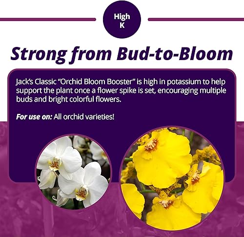 Miniatura 4 de Jack's Classic 3-9-6 Orchid Bloom Booster - Alimento líquido para plantas con micronutrientes, 8 onzas líquidas