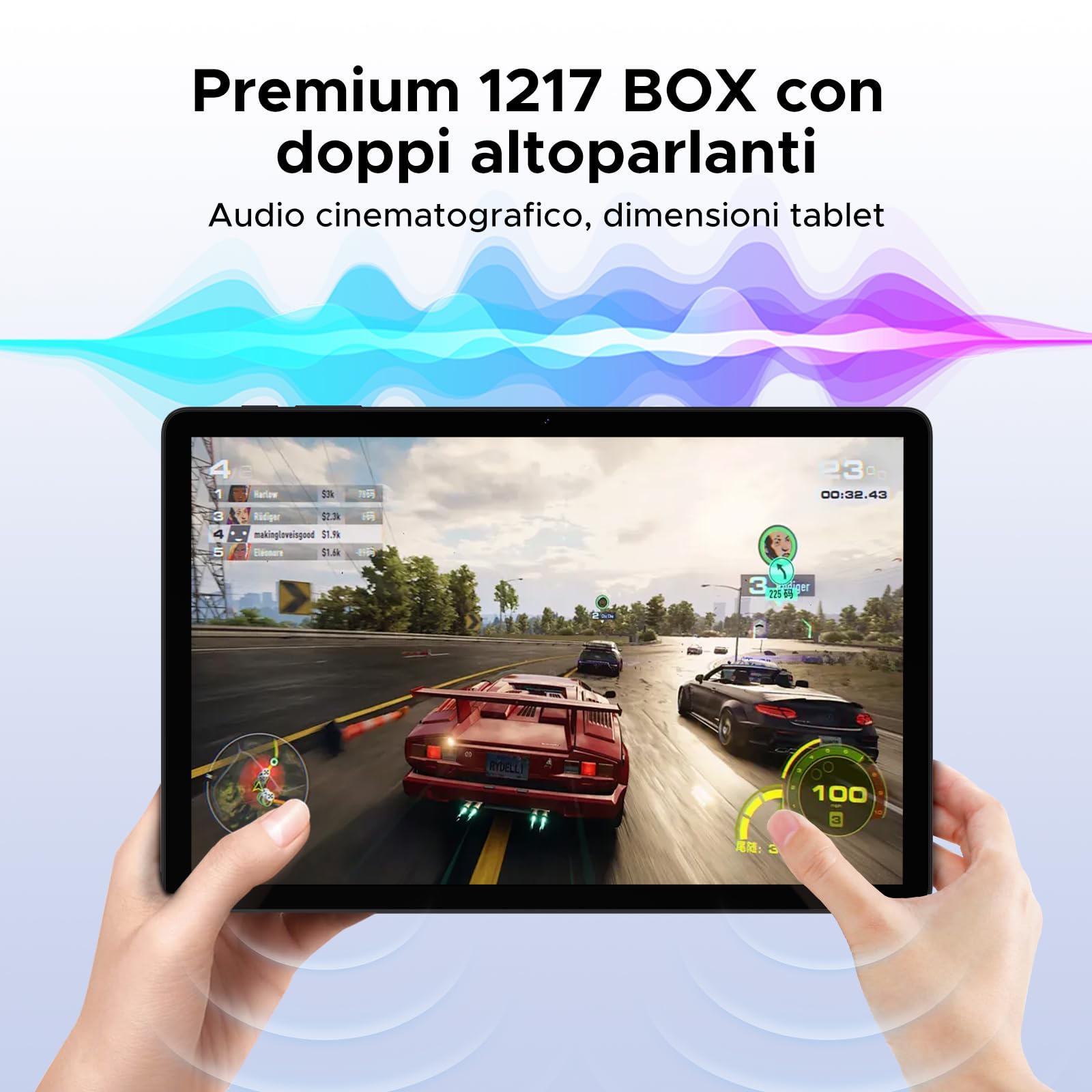 TAB G6 Android 16 Tablet 11 Pollici, 4G LTE 90Hz, 30GB RAM+256GB ROM/TF 2TB, Octa-Core Tablet con Sim, 8000mAh/Gemini AI/Widevine L1/13MP+5MP/OTG/BT5/FACE ID/Doppi altoparlanti/3.5mm Jack-Grigio