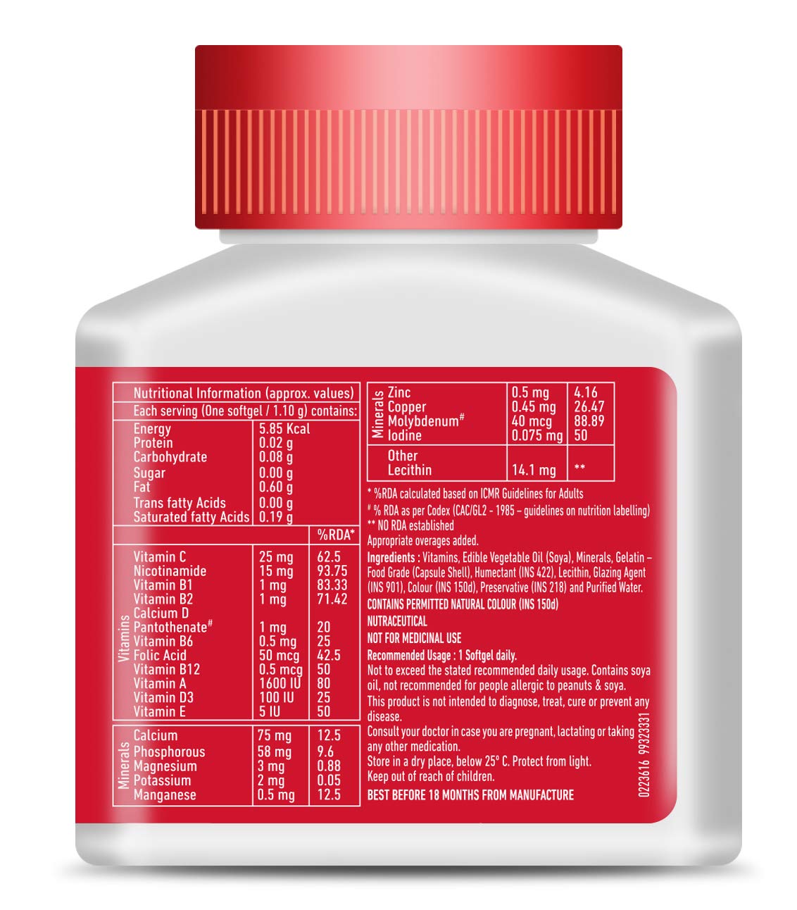 Cipla Maxirich Daily Multivitamin For Men & Women With Essential