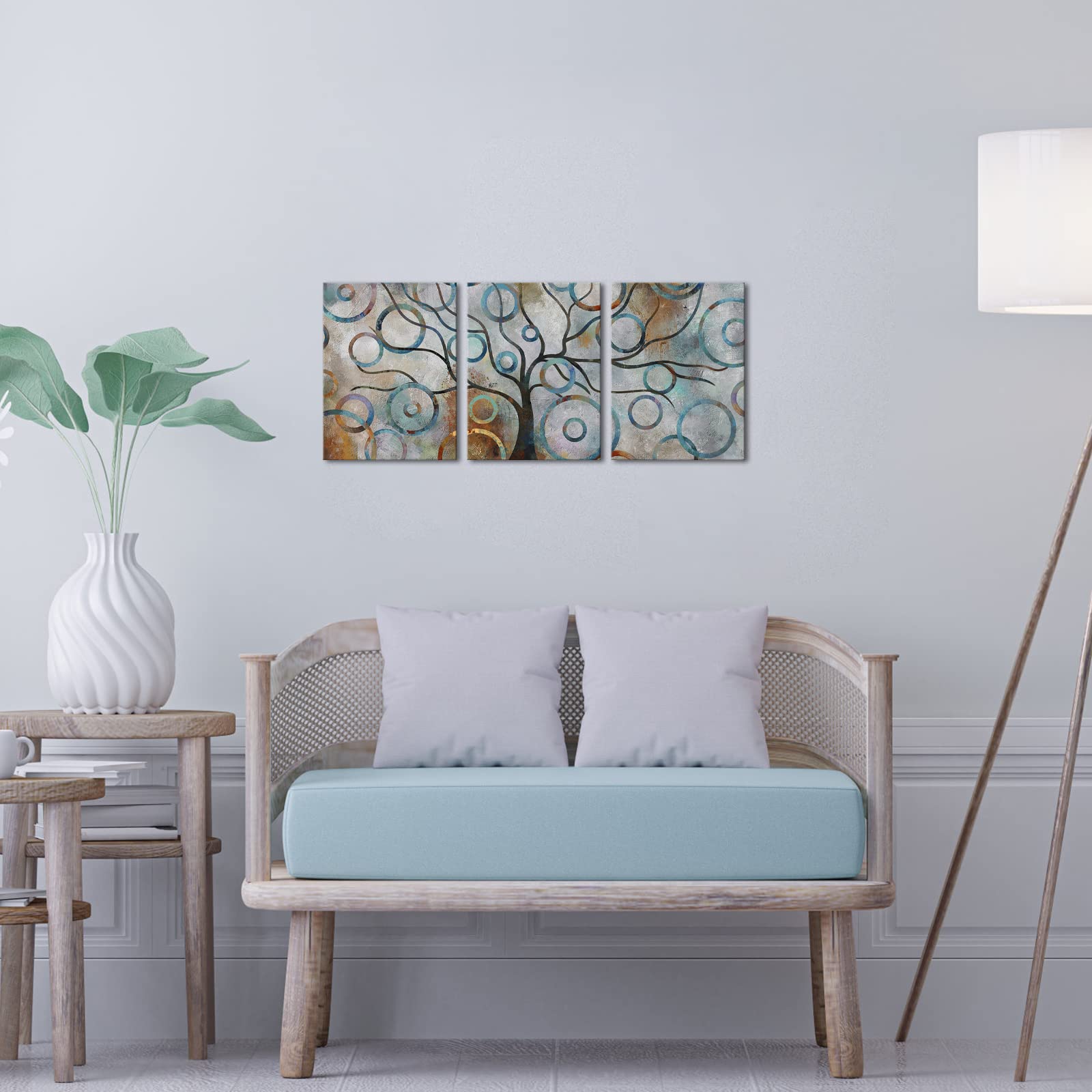 Amazon.co.jp: Visual Art Decor キャンバス壁アートプリント 抽象幾何