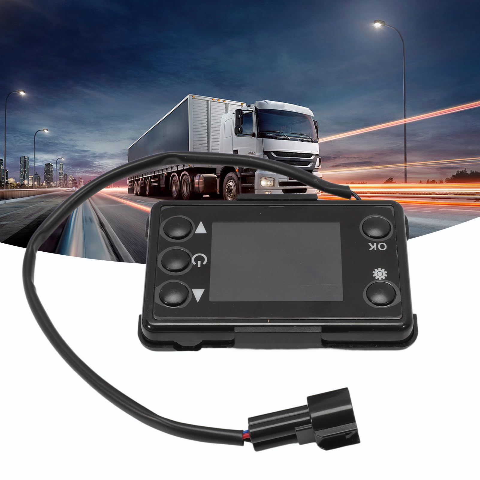 Interruptor de calefacción LCD con Mando a Distancia, 12 V/24 V, 3 KW/5 kW, regulador de calefacción de Aire diésel