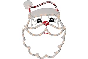 Northlight Lighted Santa Claus Christmas Window Silhouette Decoration