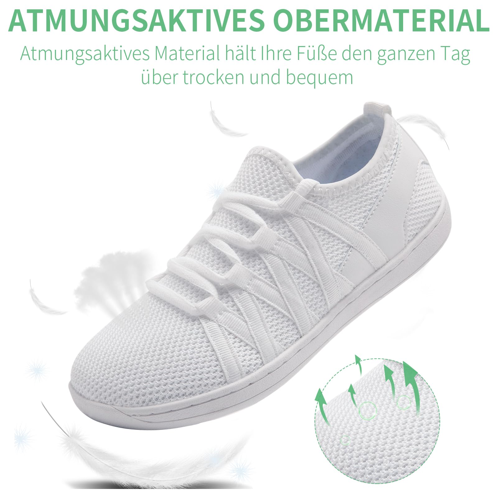 Femmes Barefoot Minimalistes Chaussures Pieds pour Extérieur Chaussures de Trail Antidérapantes Walking Shoes Lightweight and Breathable