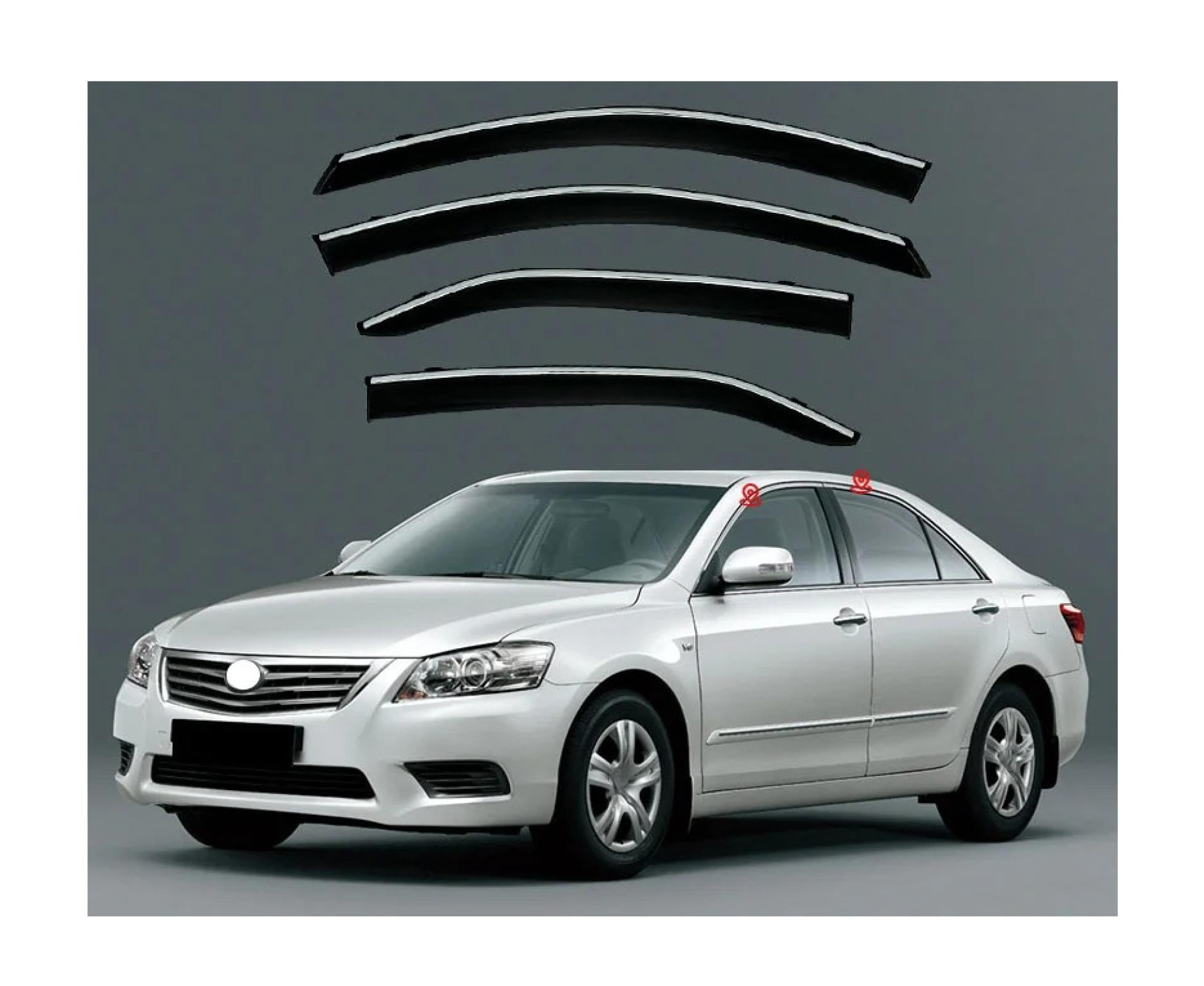 Side Window Deflector For A-urion MK1 XV40 2006-2012 Car Rain Shield Car Wind-Deflectors Window Visors Window rain Cover Shield Window Rain Guards Side Window rain Guards