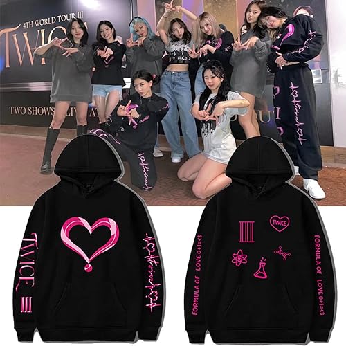 Miniatura 2 de KPOP Twice 4Th World Tour Merch Twice - Sudadera con capucha unisex Momo Tzuyu Dahyun Sana Chaeyoung