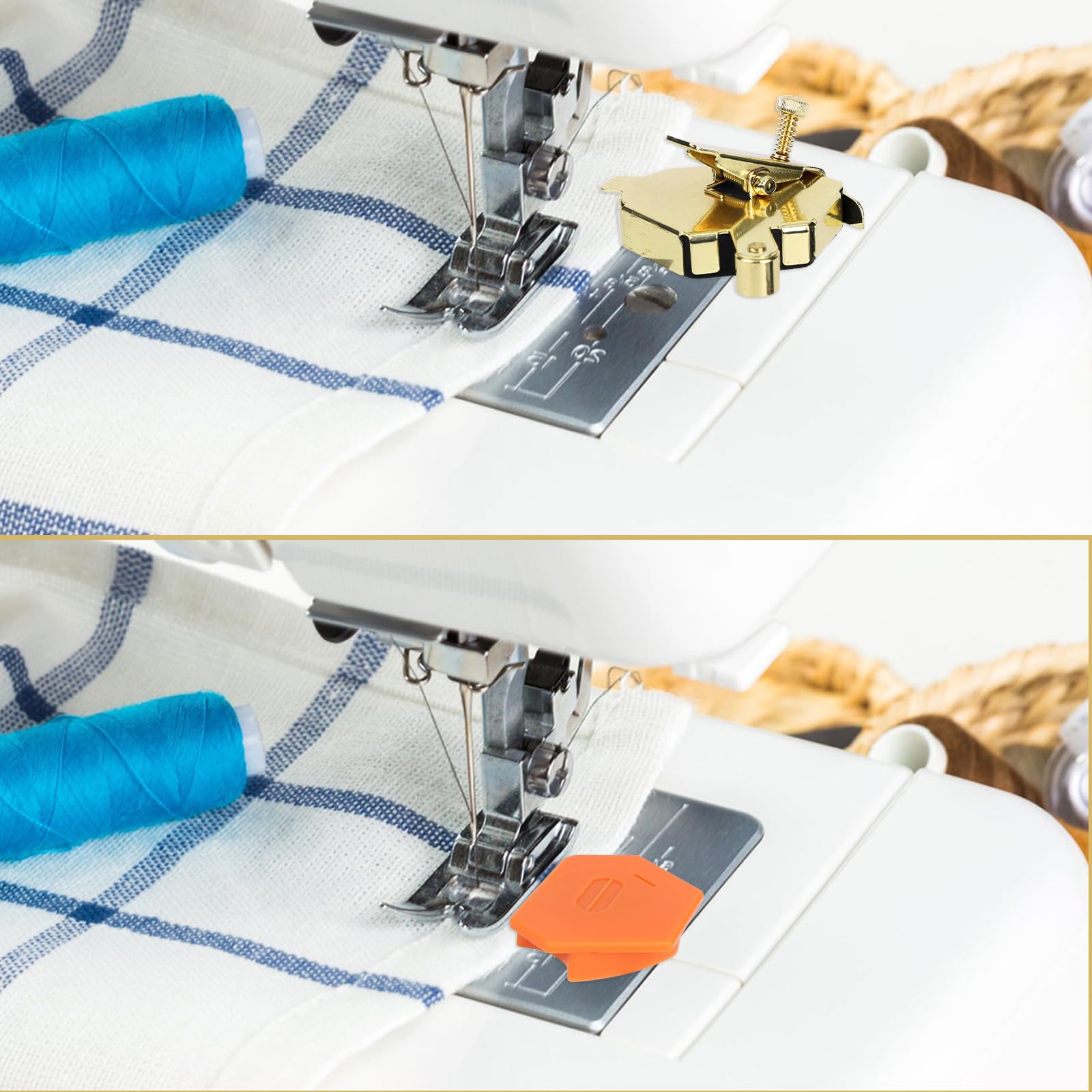 3-Pack Magnetic Seam Guides With Built-in Seam Ripper - Cloud Shape, For Sewing & Quilting Machines - View #12