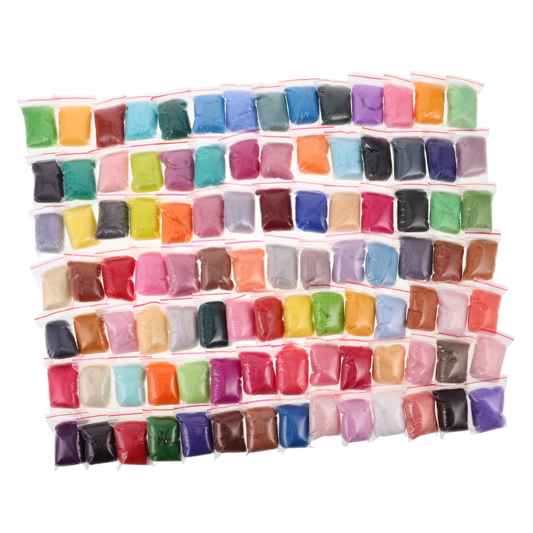 Piezas Lana para Fieltrar 100 Colores Aguja para Manualidades