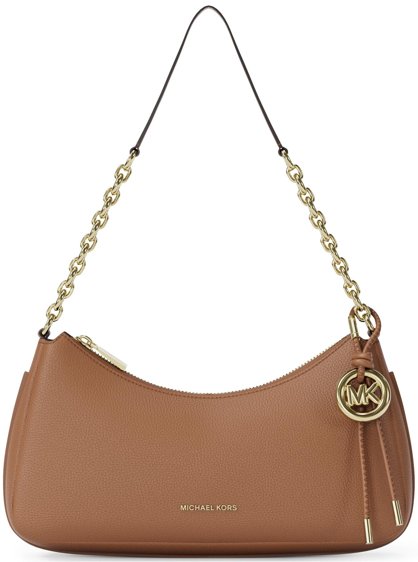 Michael Kors NOLITA Medium pebbled leather clutch bag with chain