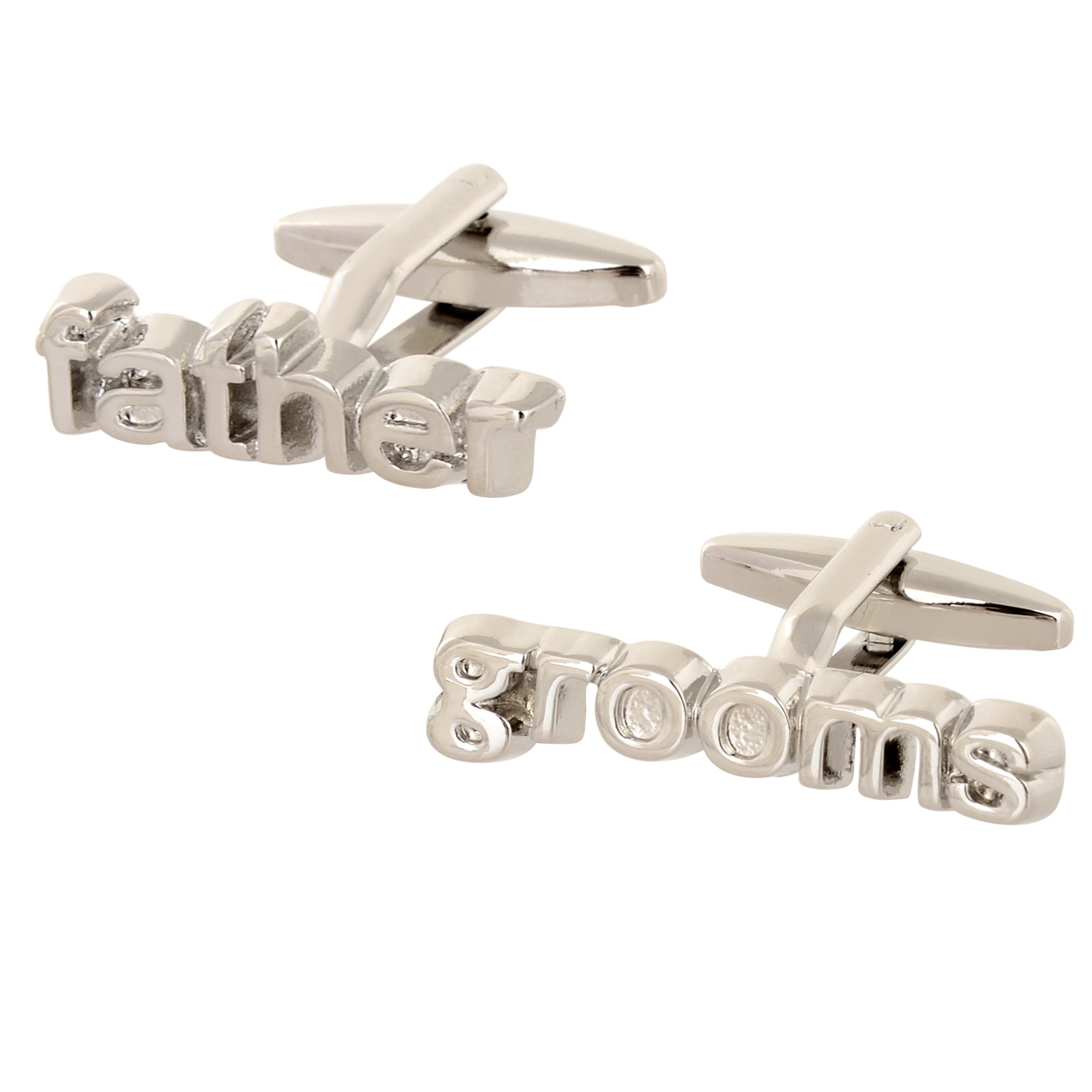Oaktree Gifts Cut Out Wedding Cufflinks